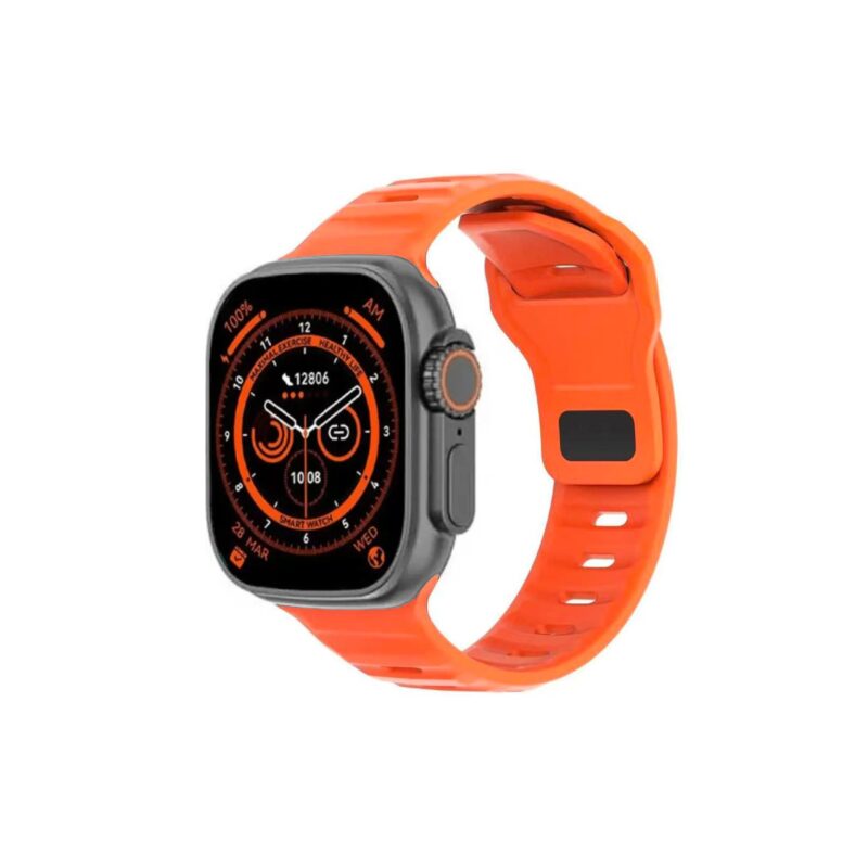 Fashion smart watch DT 800 Ultra  Black+Orange
