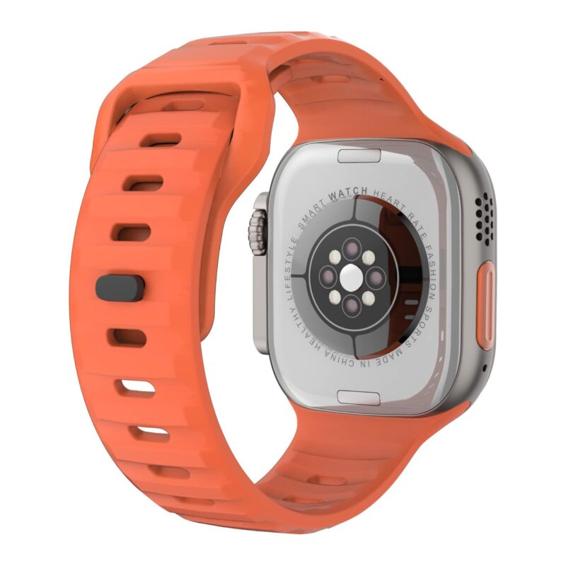Fashion smart watch DT 800 Ultra  Black+Orange - Image 3