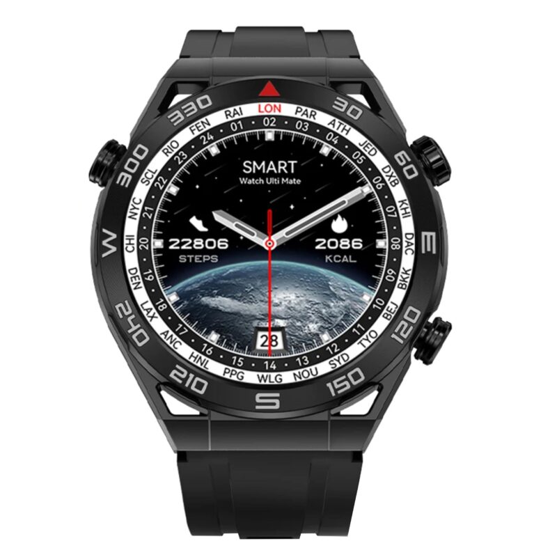 DT Ultra Mate Sports Smart Watch - Black - Image 2